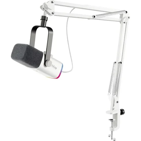 FIFINE Microphone - FIFINE - USB/XLR Streaming - Cardioïde dynamique - RGB - Compatible PC/PS4/PS5