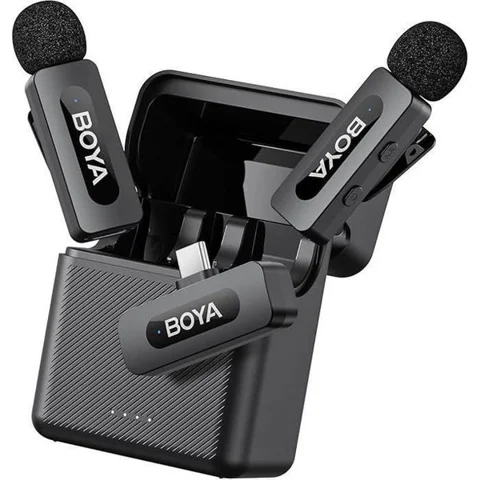 BOYA Microphone sans fil - BOYA - BY-V30 - Portée 100 m - USB-C - 2.4 GHz 36 h (boîtier)
