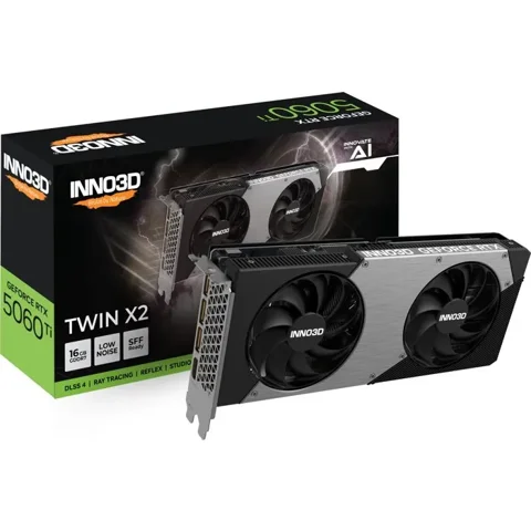 Inno3d INNO3D - Carte graphique - NVIDIA RTX 5060Ti TWIN X2 - N506T2-16D7-191073N - 16Go