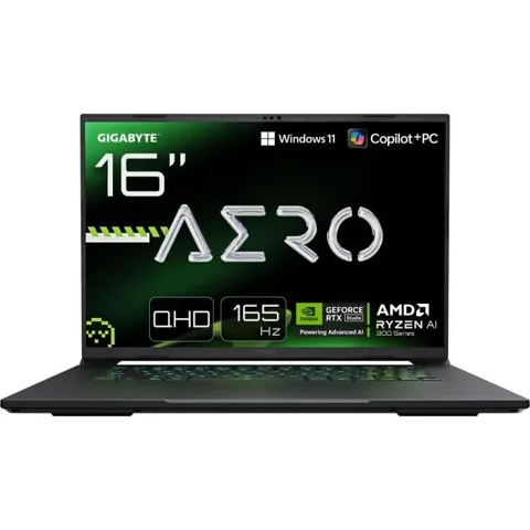 Gigabyte PC Portable gamer GIGABYTE AERO X16 1WH93FRC94AH - 16 QHD+ 165HZ - RTX5070 - AMD RYZEN AI 7 350 - 16Go - 1To SSD - Win 11 FAMILLE