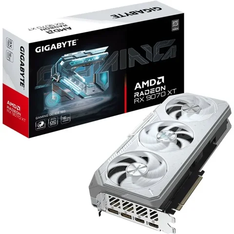 Gigabyte GIGABYTE - GAMING ICE - Carte graphique - AMD Radeon RX 9070XT OC - 16 Go