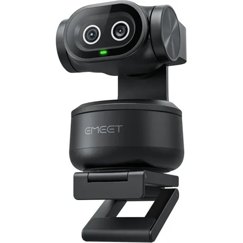 EMEET Webcam PTZ Pixy 4K avec IA suivi automatique autofocus rapide capteur Sony 3 microphones streaming OBS/Twitch