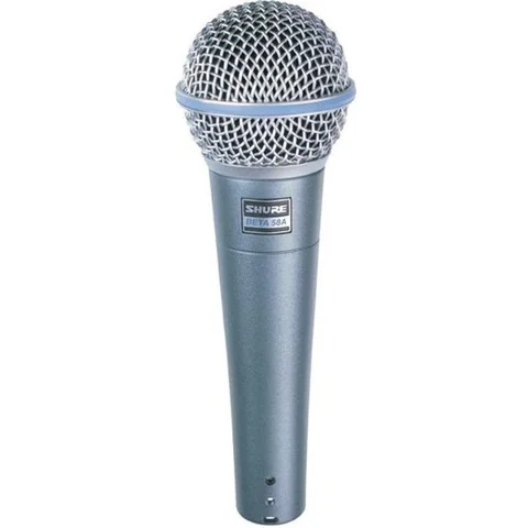 Shure Microphone dynamique vocal - SHURE - BETA58 - Supercardioïde - Sortie XLR - Accentue chaleur et clarté