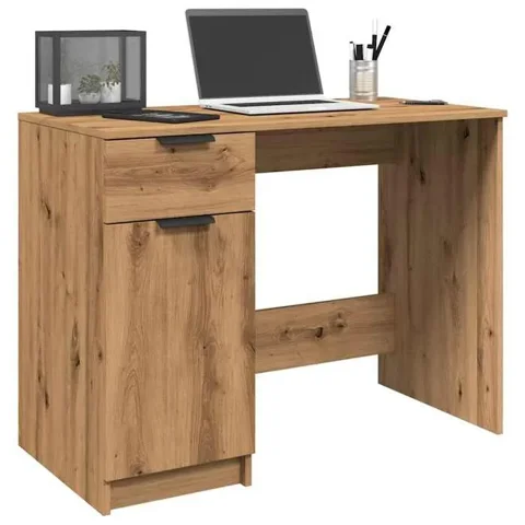VIDAXL vidaXL Bureau chêne artisanal 100x50x75 cm bois dingénierie bureau dordinateur bureau détude bureau debout table 856996